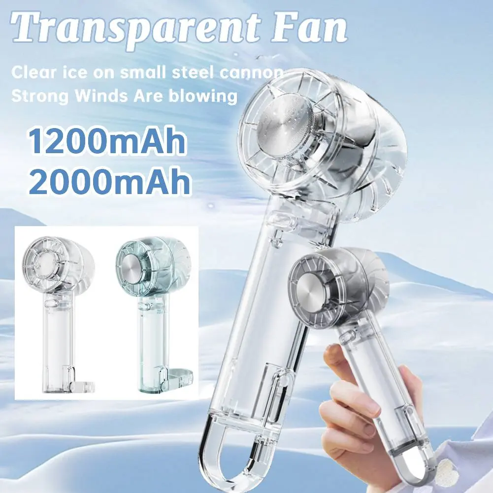 ﻿ USB Rechargeable Mini Personal Fan Portable High Speed Cooling Fans 3 Speeds Cooling Handheld Fans for Travel Camping Outdoor