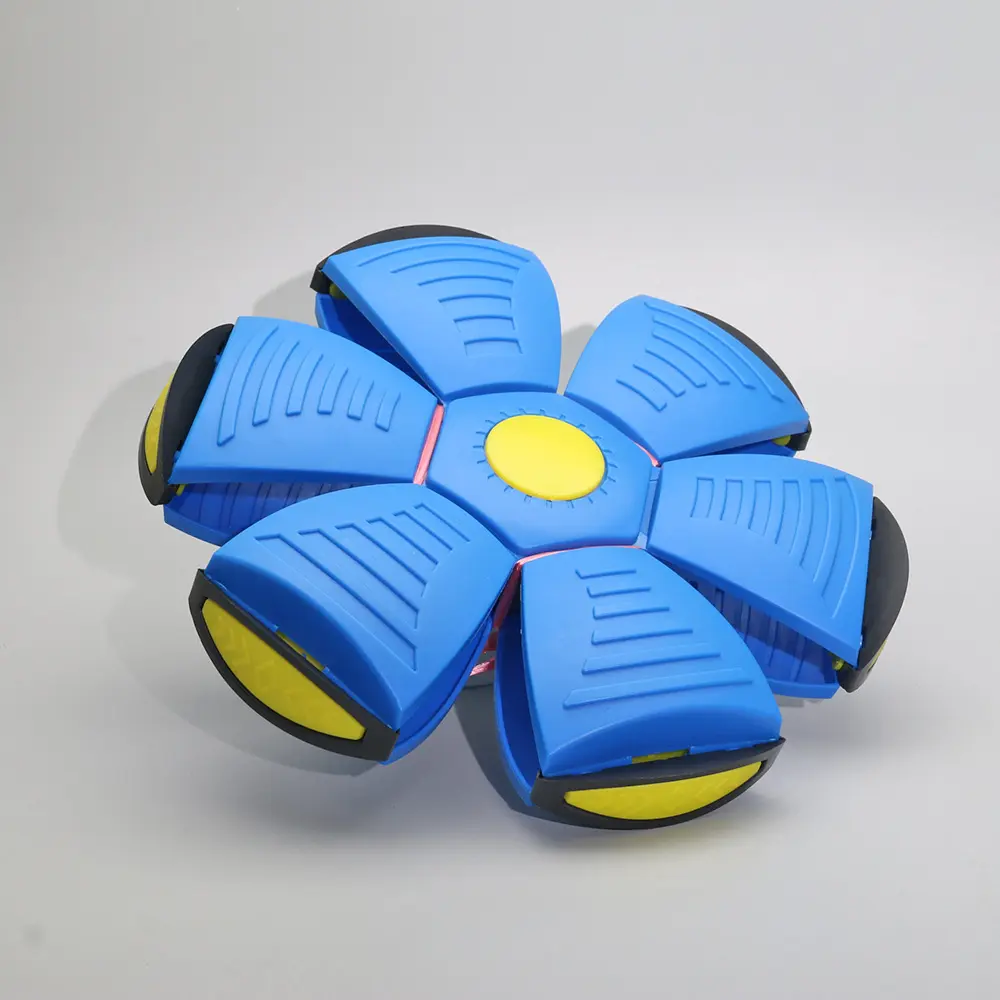 Flying Saucer Ball Outdoor Parent Children Toy Foot Magic Deformation Foot Pressure Decompression Vent Ball Blue