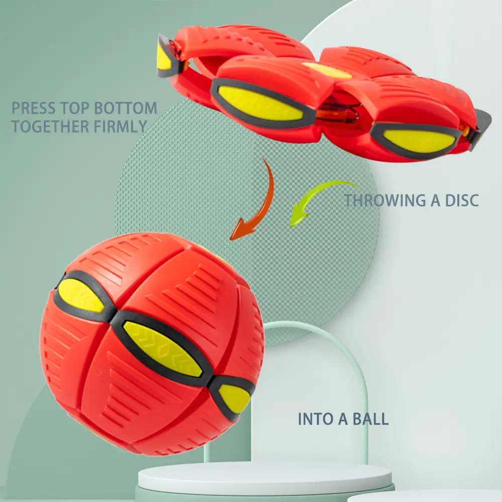 Flying Saucer Ball Outdoor Parent Children Toy Foot Magic Deformation Foot Pressure Decompression Vent Ball Blue