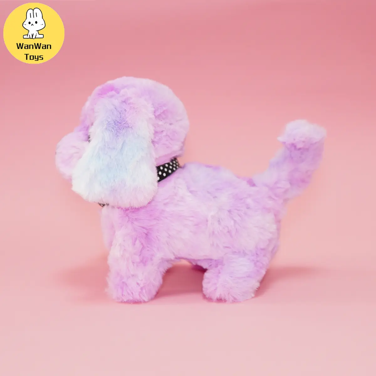 Plush Electric Puppy Simulation Pet Dog Can Walk Teddy Dog ​​Golden Retriever Bichon Frize Dog Children Can Bark Run And Rock