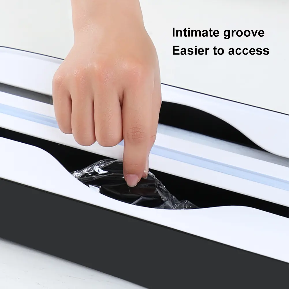 Dual-Slot Refillable Wrap Dispenser Space Saving Baking Paper Cutter Kitchen Two Way Cutter Kitchen Tool