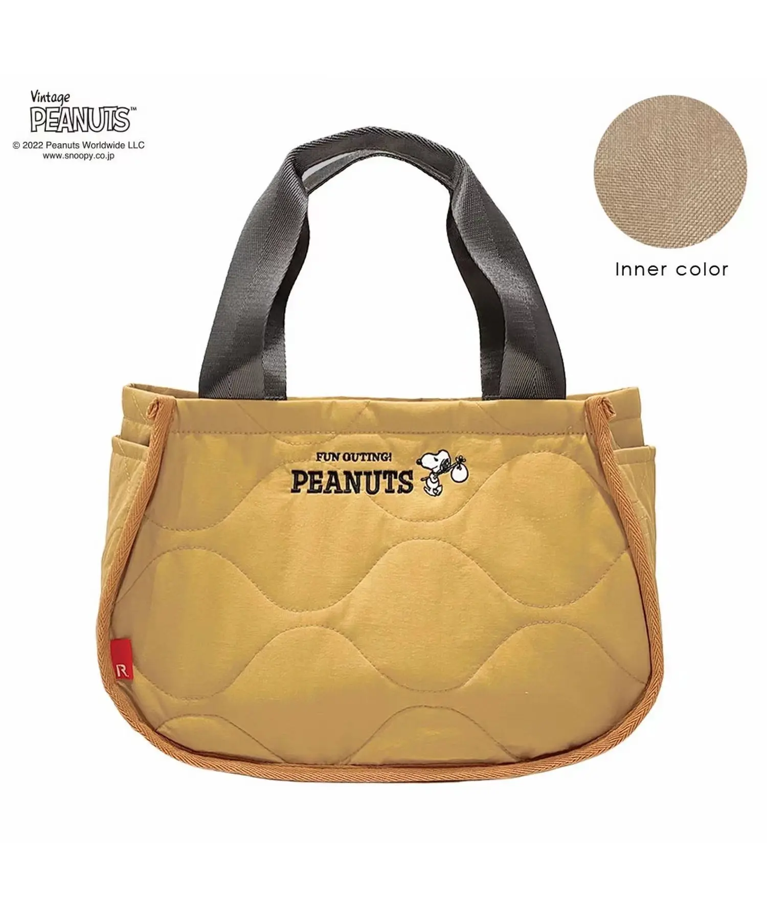 Snoopy girl boy Cartoon Quilt handbag  shoulder bag Cute Embroidery Fashion Baccarat Tote Bag shopping storage bag
