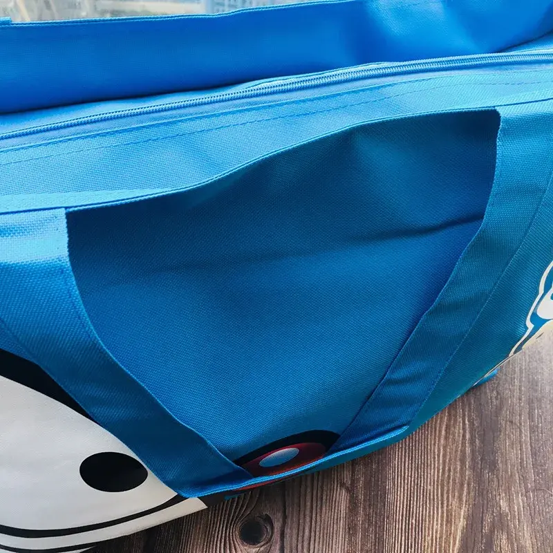 canvas Doraemon cartoon cute travel bag storage bag large capacity travel new shoulder bag 50x38x15cm