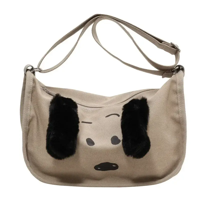 Snoopy Large Capacity Canvas Shoulder Bag Women's New Cross Body Bag Fashion Cute messenger bag handbag