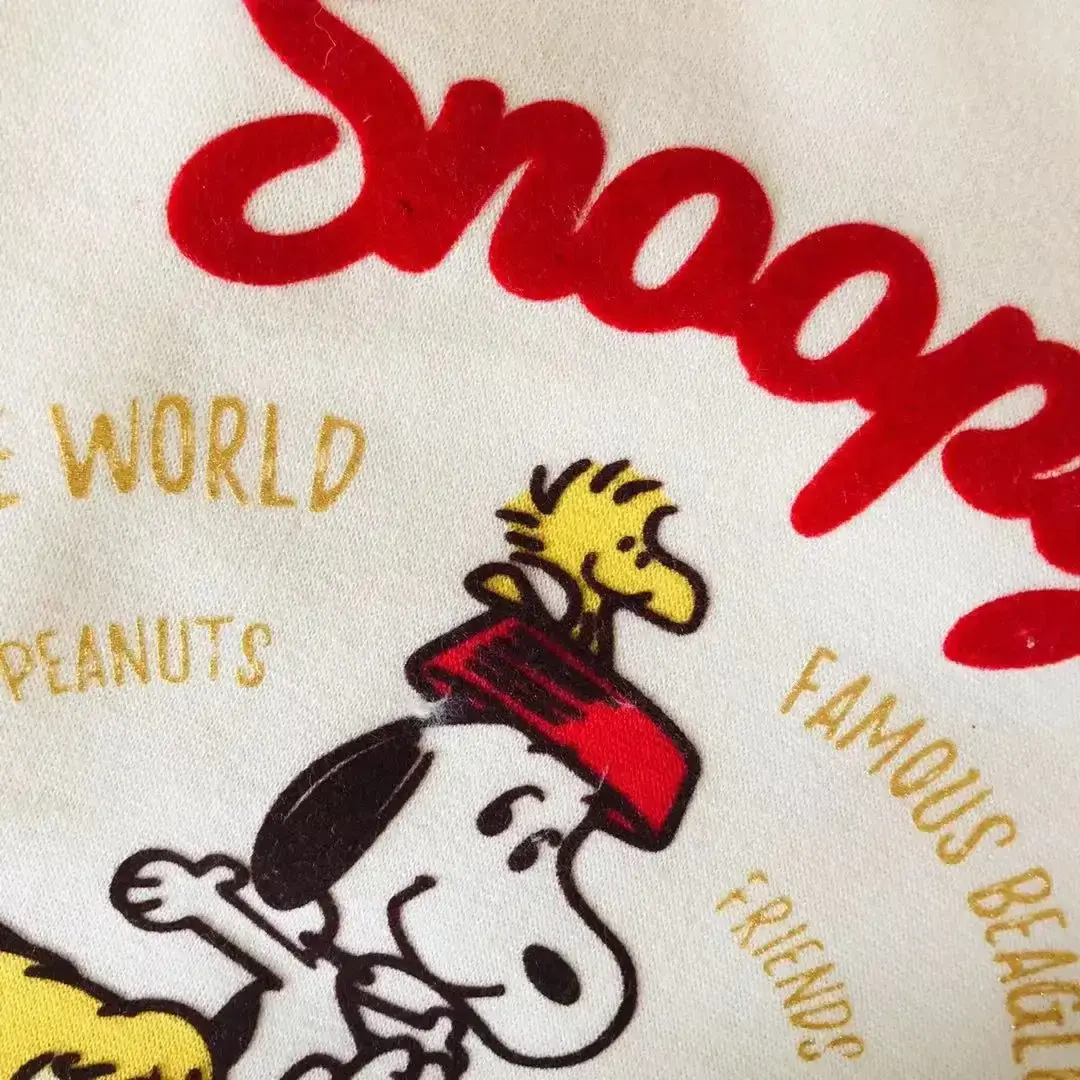 Snoopy Autumn and Winter Pet Clothes Dog Cute Sweater Jacket Dog Clothes Dog Cute Pet Flocked Sweater Flocked coat