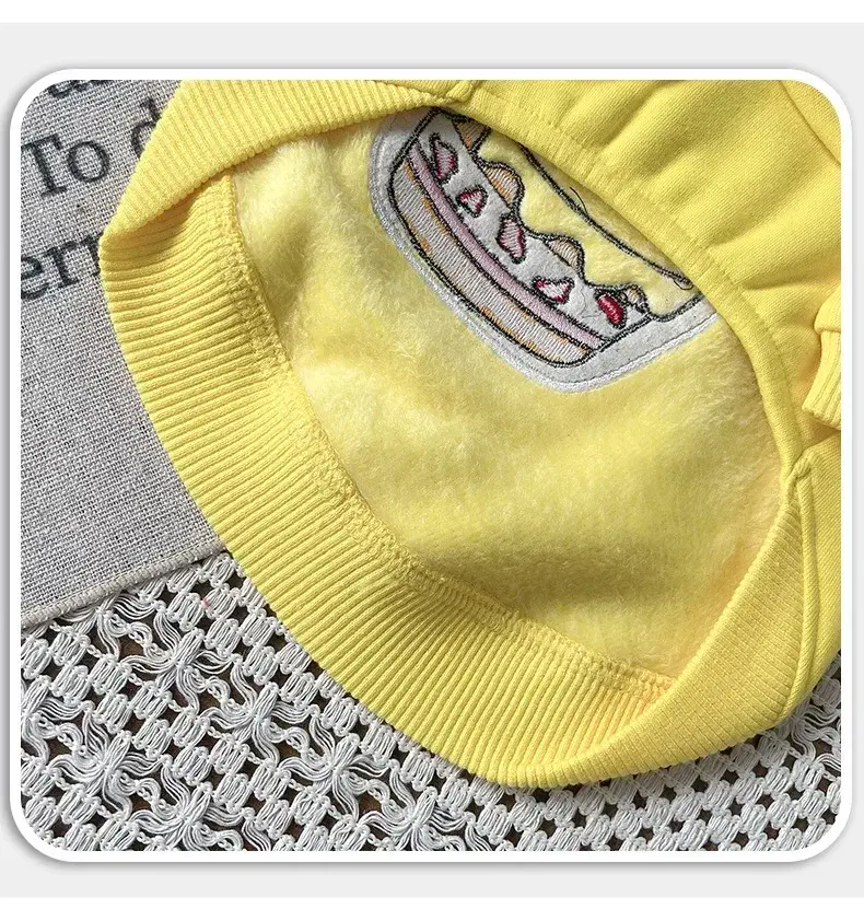 Snoopy Autumn and Winter Fleece Warm Pet Clothes Dog Clothes coat New Fleece Pet Dog Two-legged Jacket