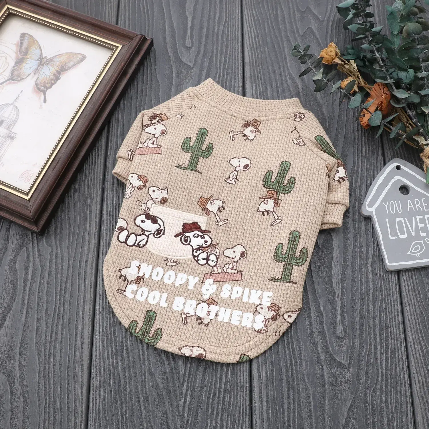 Snoopy Autumn and Winter Fleece Warm Pet Clothes Dog Clothes coat New Fleece Pet Dog Two-legged Jacket