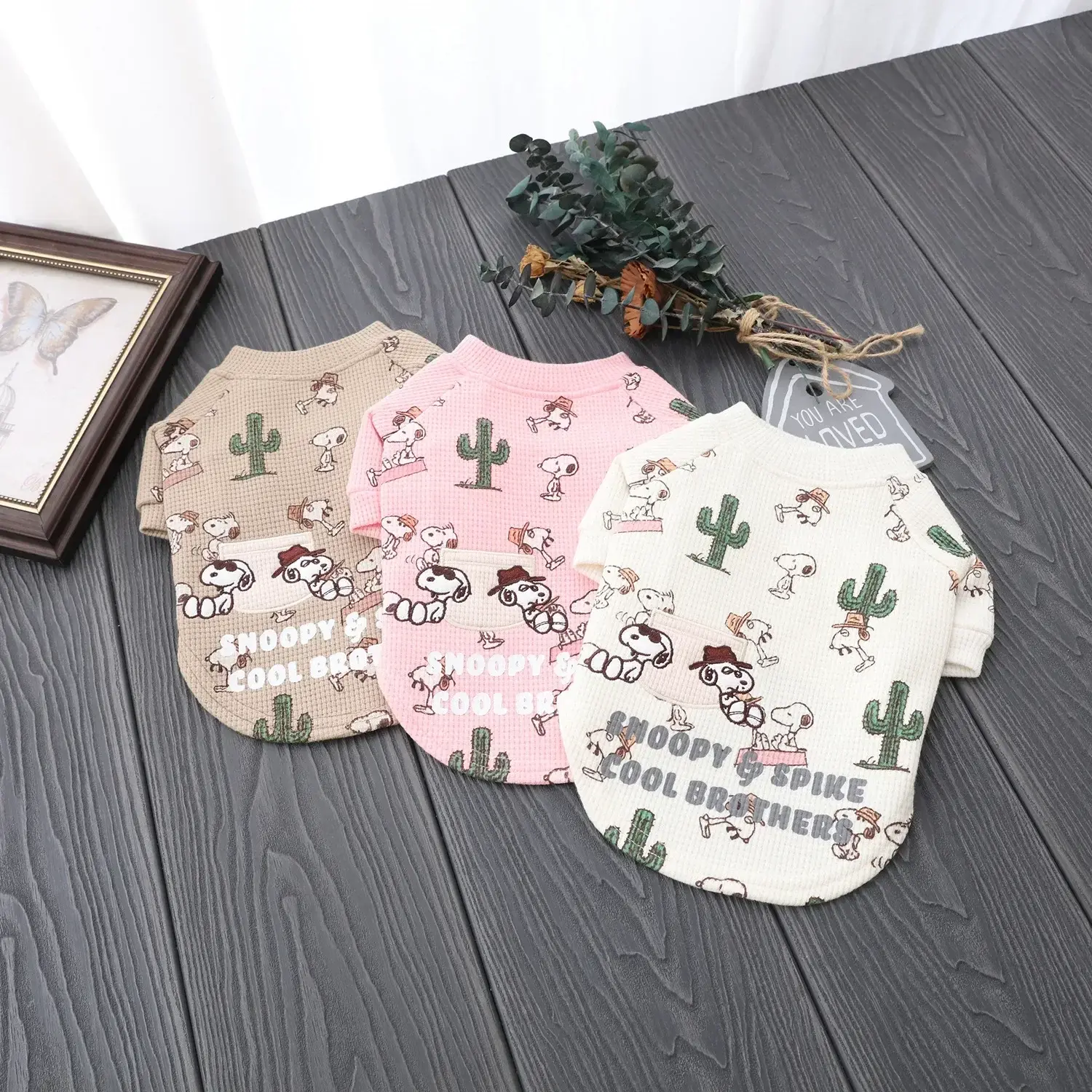 Snoopy Autumn and Winter Fleece Warm Pet Clothes Dog Clothes coat New Fleece Pet Dog Two-legged Jacket
