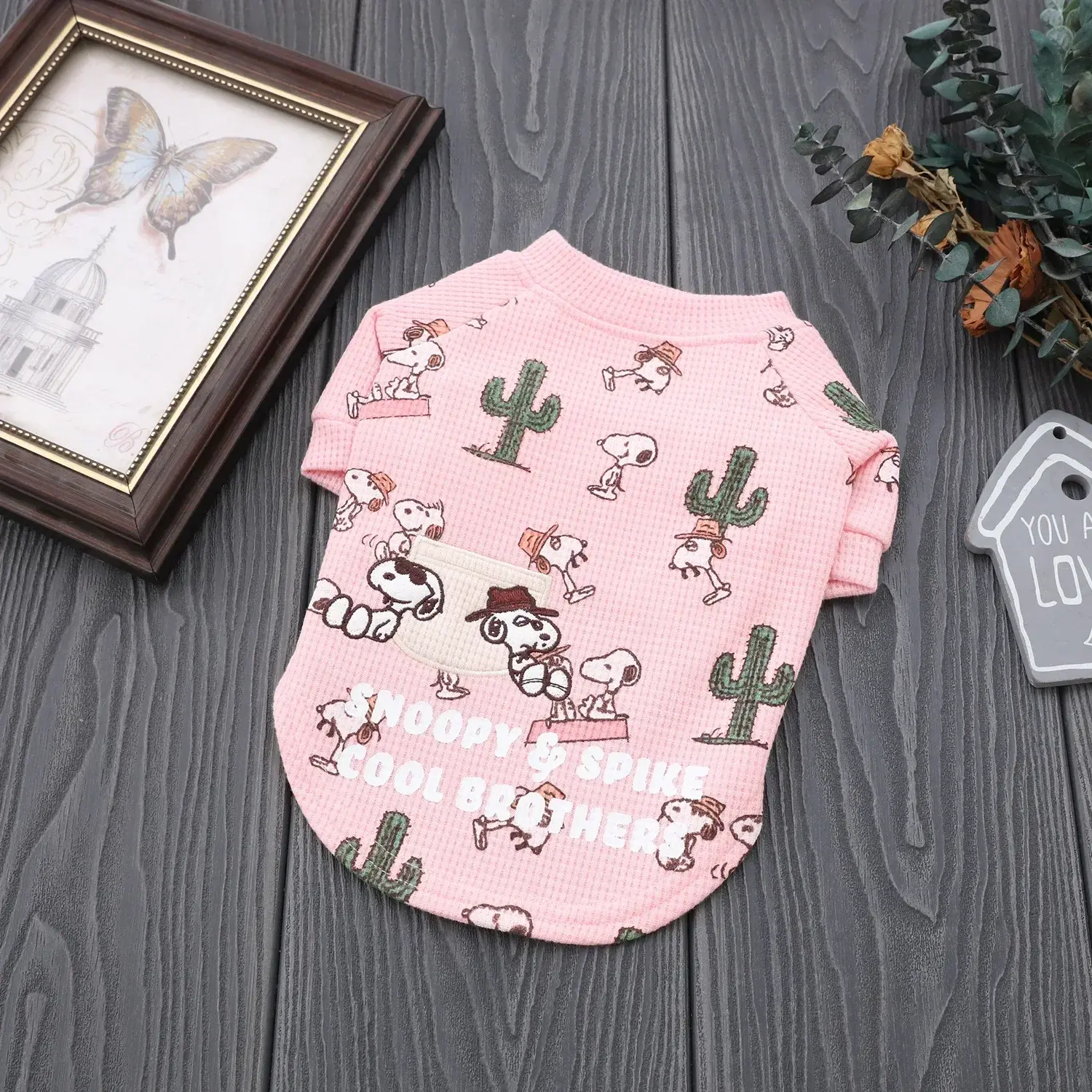 Snoopy Autumn and Winter Fleece Warm Pet Clothes Dog Clothes coat New Fleece Pet Dog Two-legged Jacket