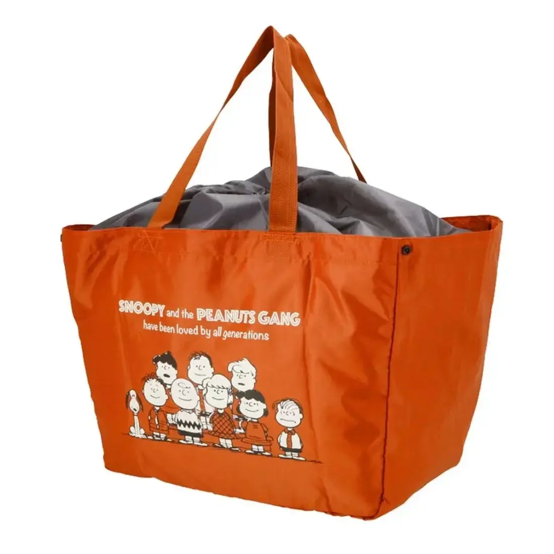 Snoopy Tote Drawstring girl boy Travel Shoulder Bag handbag Large Capacity Foldable Green Bundle Supermarket Shopping Bag