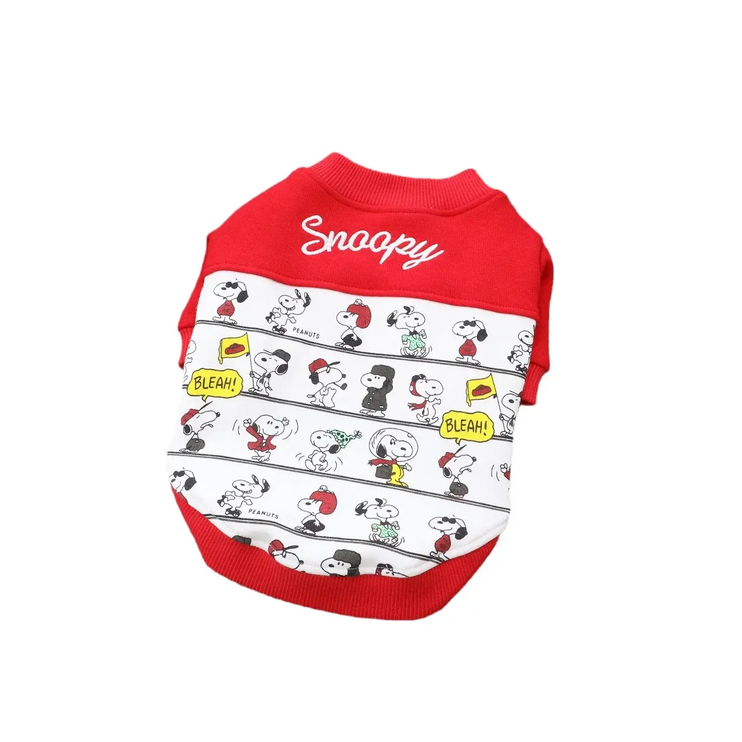 Snoopy Autumn and Winter Cartoon Pet Dog Clothes coat Dog Clothes New Fleece Warm Dog Two-legged Jacket