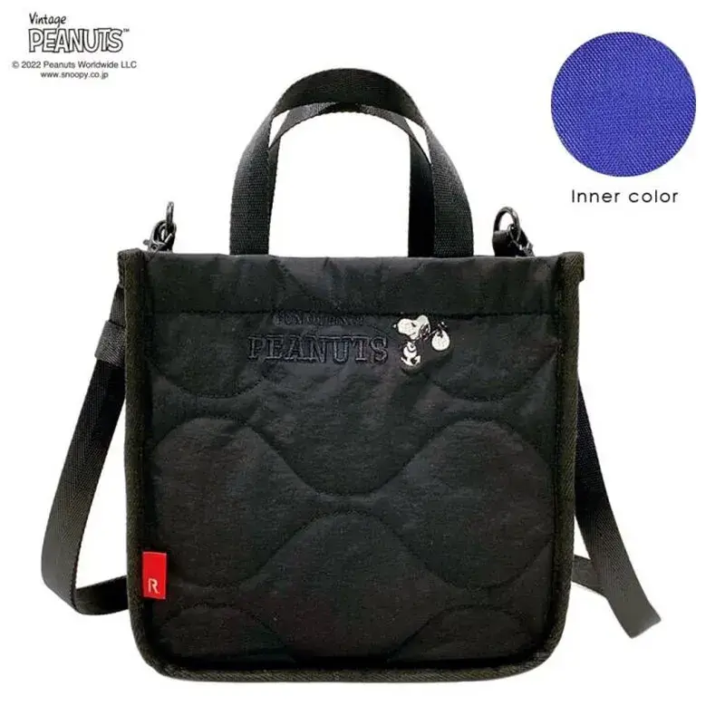 Snoopy Cute Embroidered Handbag New Boys Girls Cotton Cross Body Bag cartoon women shoulder messenger bag
