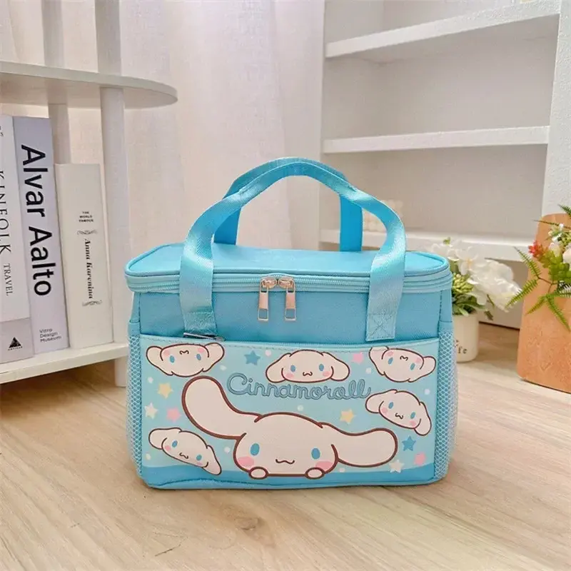 Sanrio hello kitty aluminum foil thermal bag student lunch box bag kuromi work storage handbag thermal Bento bag
