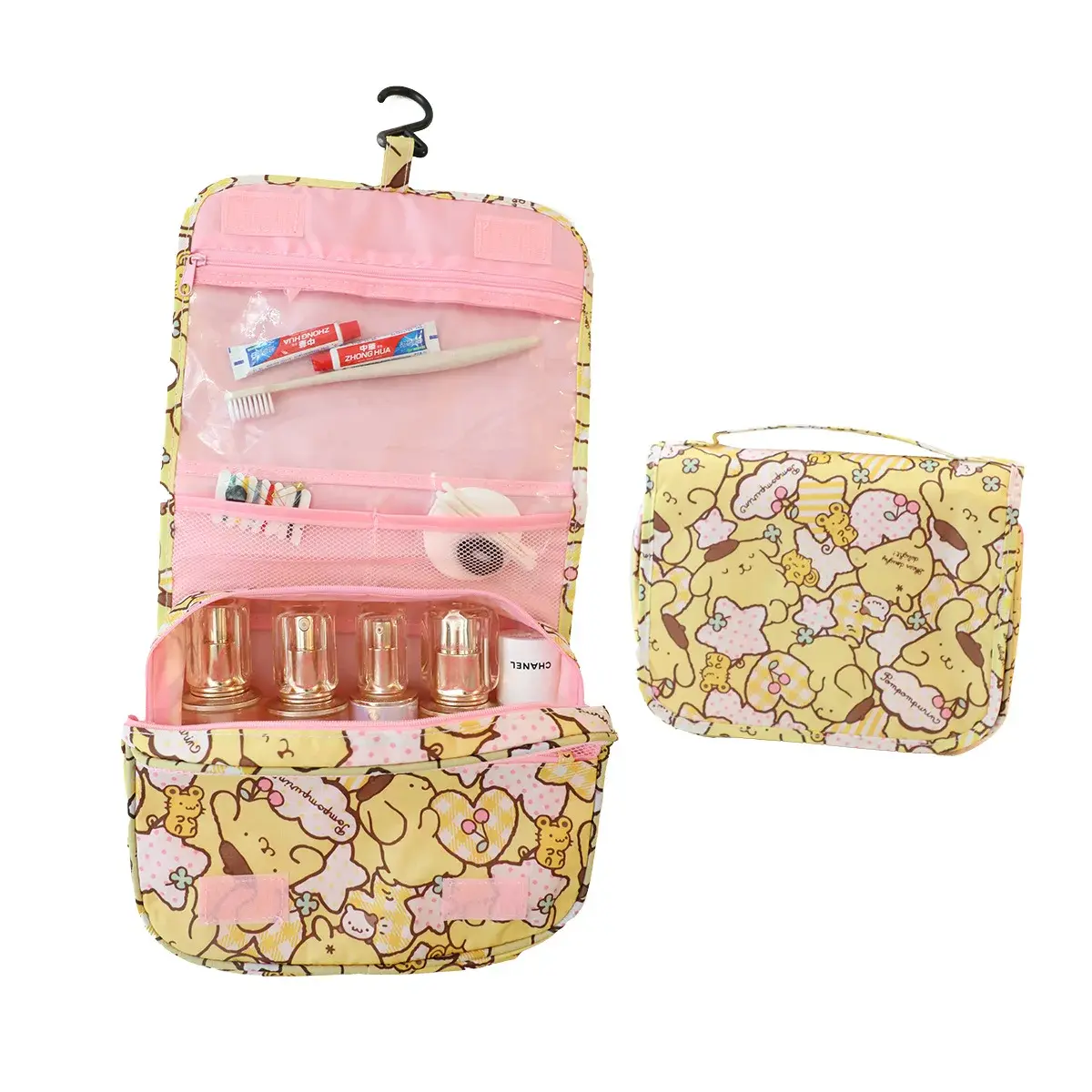 Snoopy Cartoon hanging wash bag large-capacity cosmetic bag multi-functional storage bag handbag