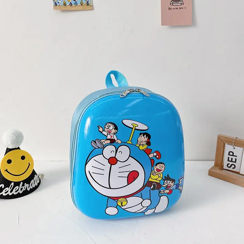 Doraemon Baby Schoolbag Kindergarten Cartoon Girl Handbag 3-5 years old Cute Hard Eggshell Boy Backpack cartoon shoulder bag