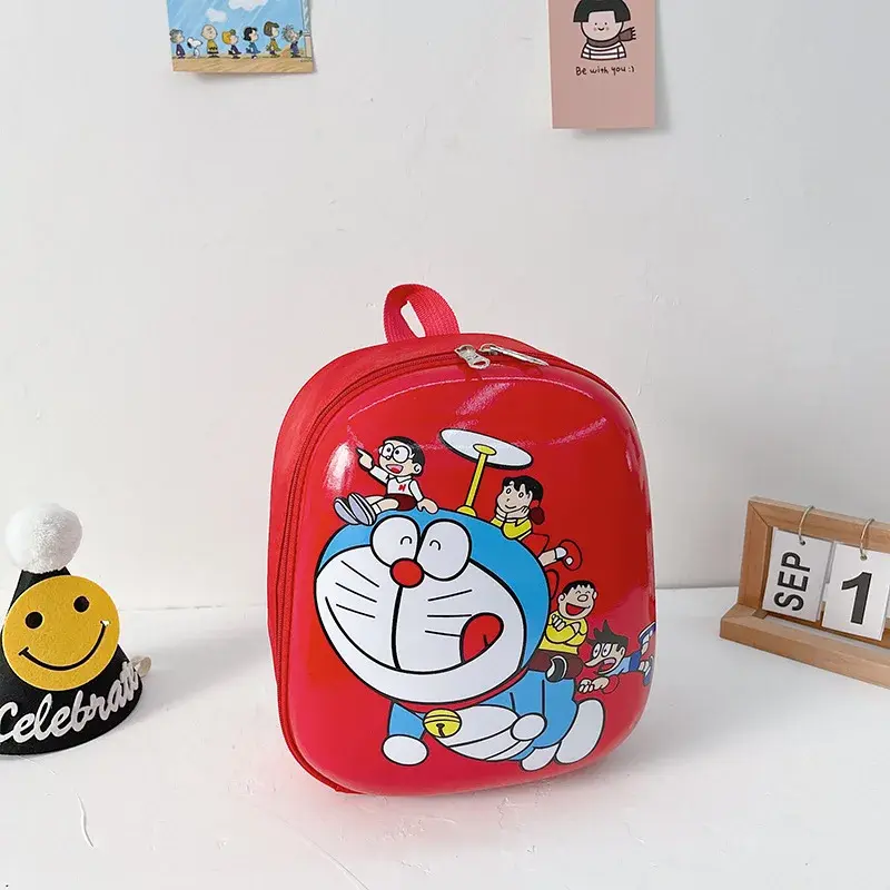 Doraemon Baby Schoolbag Kindergarten Cartoon Girl Handbag 3-5 years old Cute Hard Eggshell Boy Backpack cartoon shoulder bag