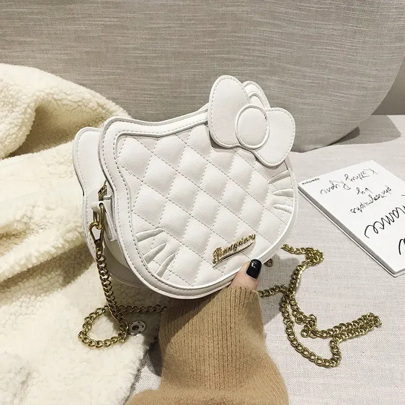 Sanrio hello kitty women's shopping bag chain messenger bag new shoulder bag women's fashion cute coin purse