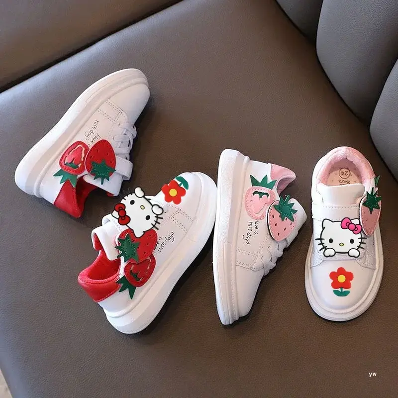 Sanrio non-slip baby toddler shoes hello kitty spring fall Sneakers student casual shoes girls white sports running shoes