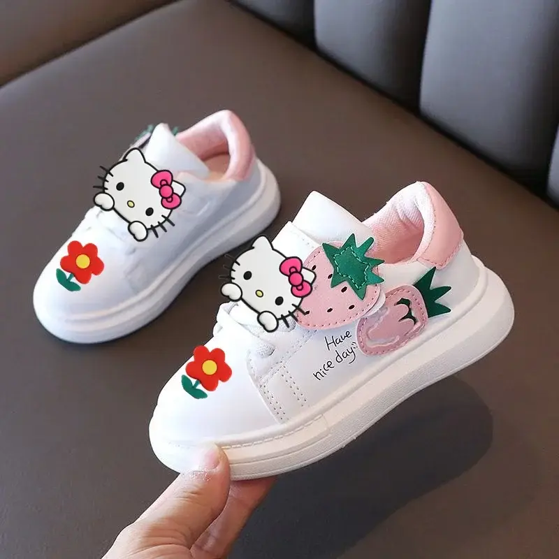 Sanrio non-slip baby toddler shoes hello kitty spring fall Sneakers student casual shoes girls white sports running shoes