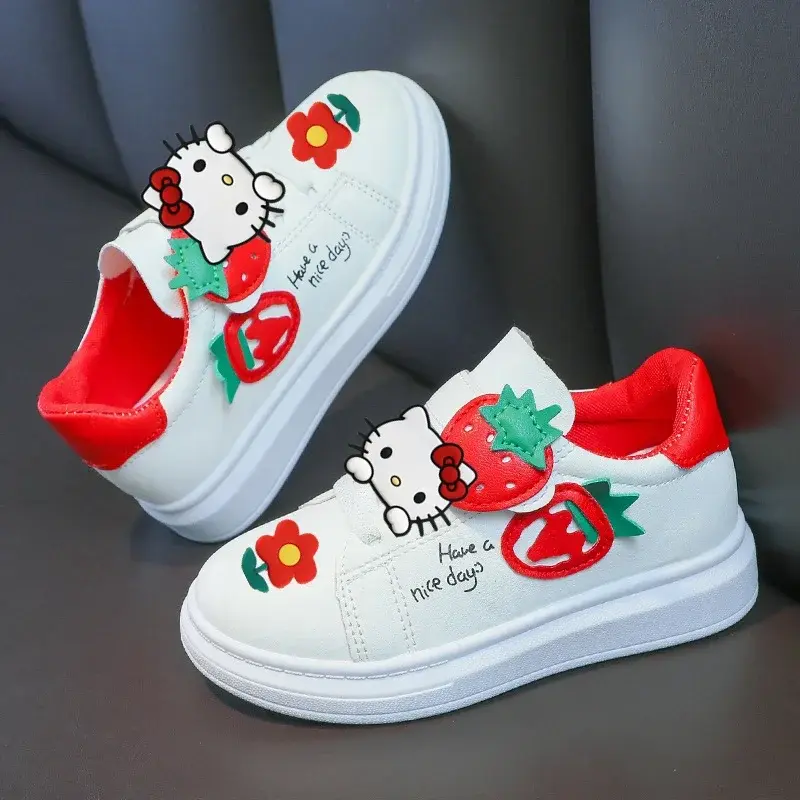 Sanrio non-slip baby toddler shoes hello kitty spring fall Sneakers student casual shoes girls white sports running shoes