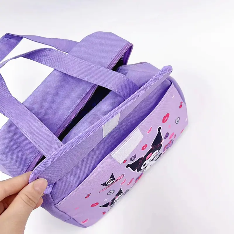 Doraemon Student Thermal Lunch Box Bag Boys and Girls Bento Bag Large Capacity Handbag Lunch box with Meal Bag