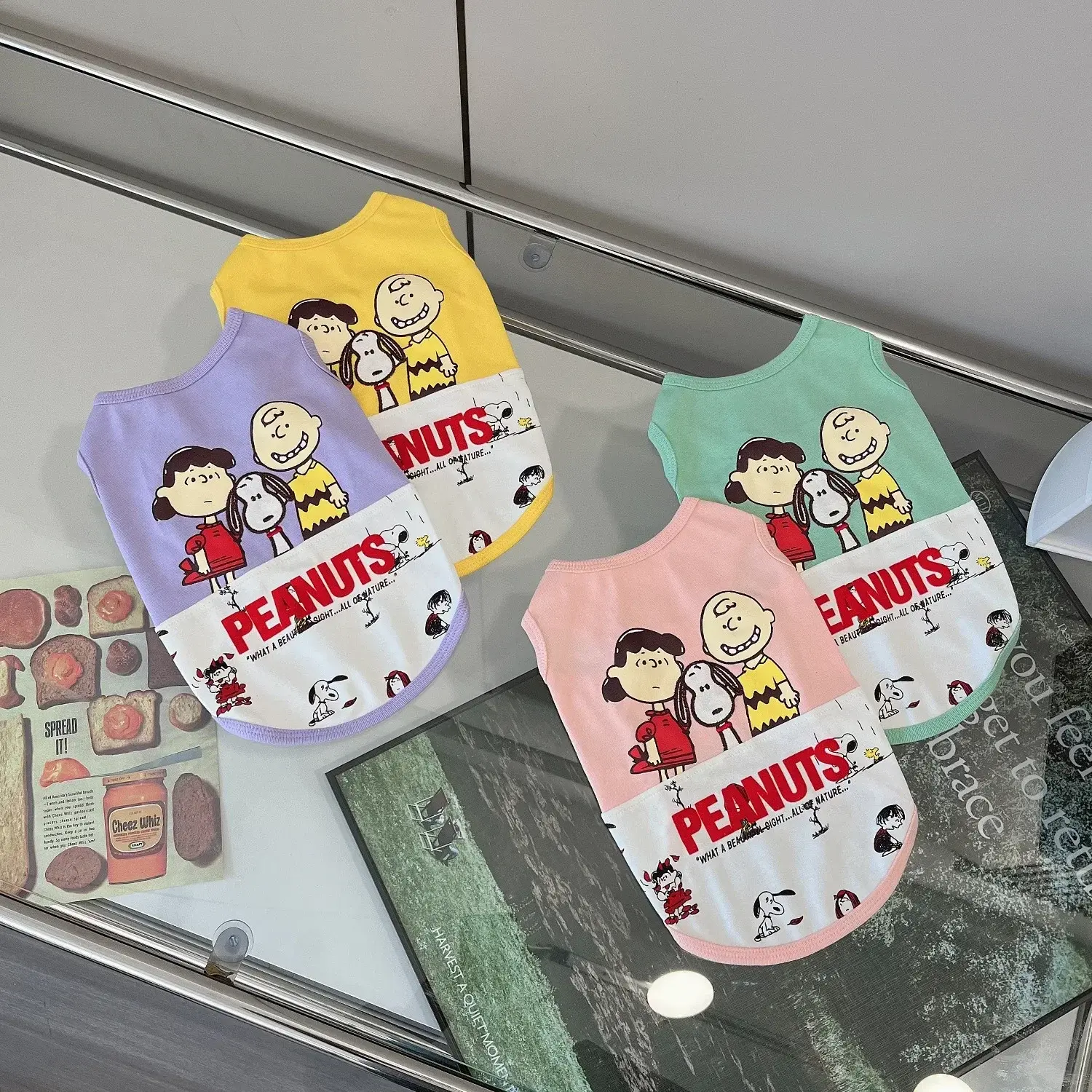 Snoopy Spring/Summer Dog Vest Pet Biped Short Sleeve T-Shirt Pet Dog Clothes