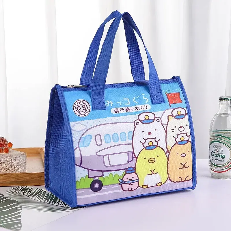 Doraemon cartoon Student Boy Children's Cute Cartoon Bento Bag Girl Tote Lunch Box storage bag Canvas Handbag