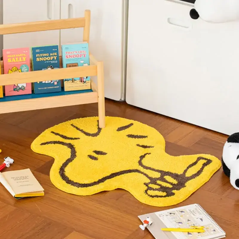 Snoopy Thickened girl boy Washed Lambswool Carpet Cartoon Style Non-slip Home Door Mat Bathroom Floor Mat