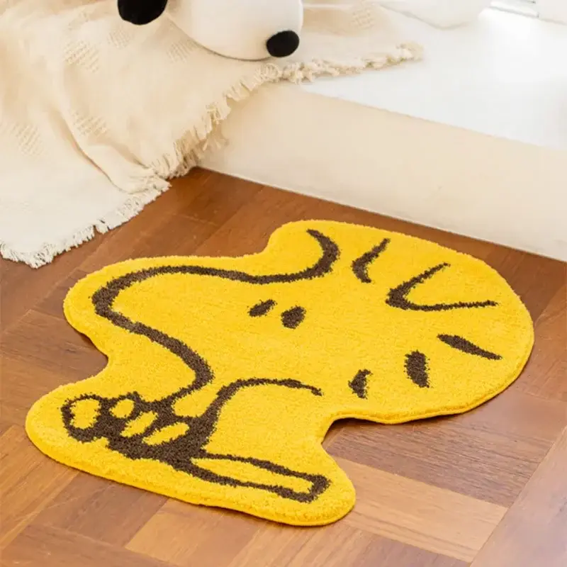 Snoopy Thickened girl boy Washed Lambswool Carpet Cartoon Style Non-slip Home Door Mat Bathroom Floor Mat