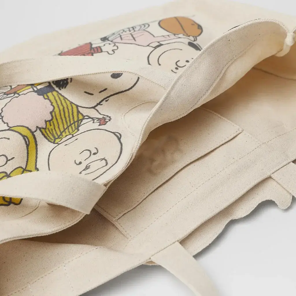 Snoopy Pattern Shopping storage Bag handbag New Cartoon cute Women's Canvas shoulder bag Tote Children's Girl's