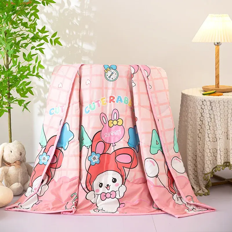 Sanrio kuromi baby blanket kindergarten nap girl air conditioning quilt hello kitty washe kid cotton quilt boy summer cool quilt