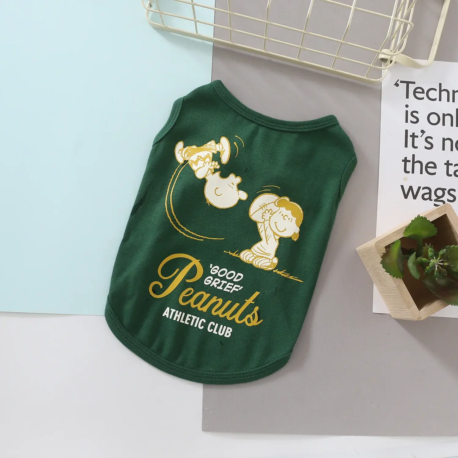 Snoopy dog pet summer clothes T shirt cartoon sleeveless short sleeve