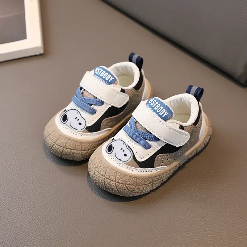 New Baby Soft Sole Toddler Shoes Boy Girl Board Shoes Snoopy Spring Autumn and Winter Casual shoes Non-slip Breathable Sneakers