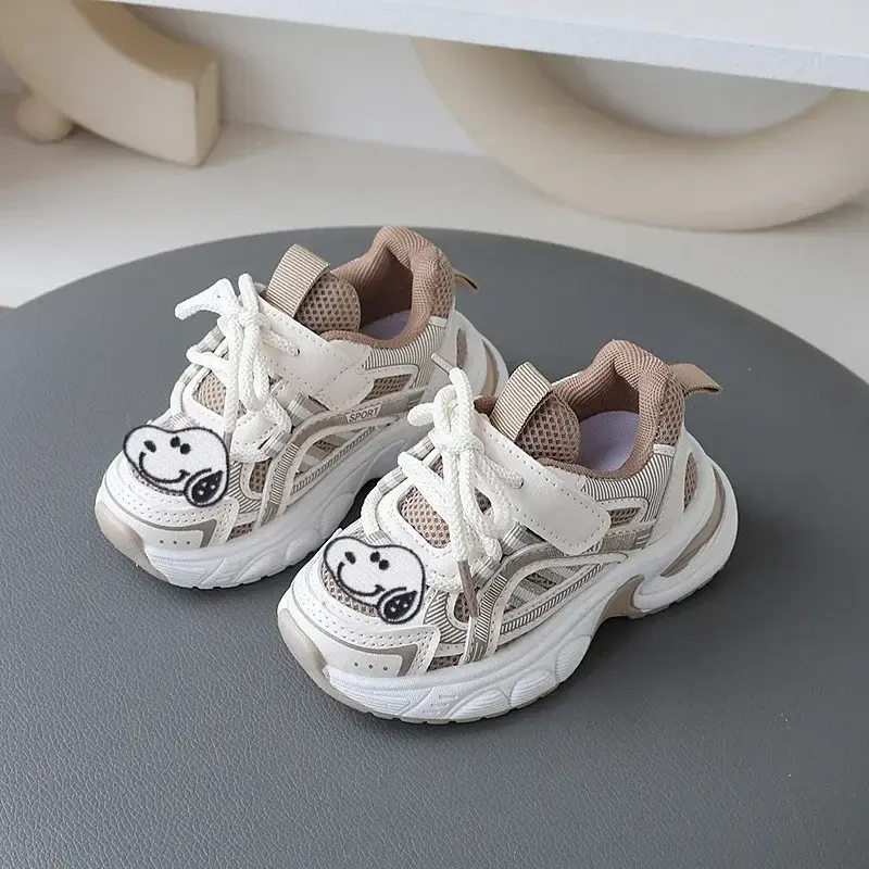 Snoopy Children's Sneakers Spring Autumn New Girl Breathable Net Toddler Shoes Baby Casual Shoes Boy sports Running Shoes