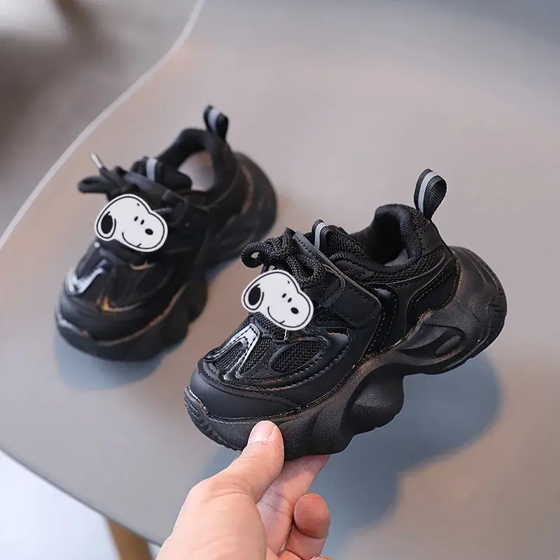 Snoopy Baby Sneakers children Non-Slip Breathable Mesh Casual Shoes Girls boy Toddler Shoes Spring Autumn Running shoes
