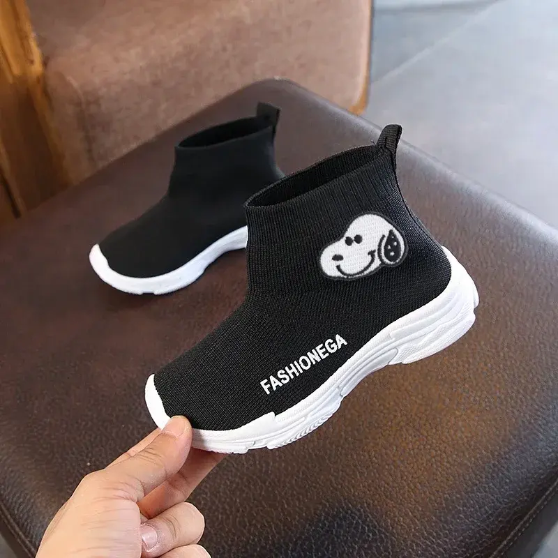 Snoopy Children's socks shoes spring and autumn casual shoes boys sports girls knitted shoes