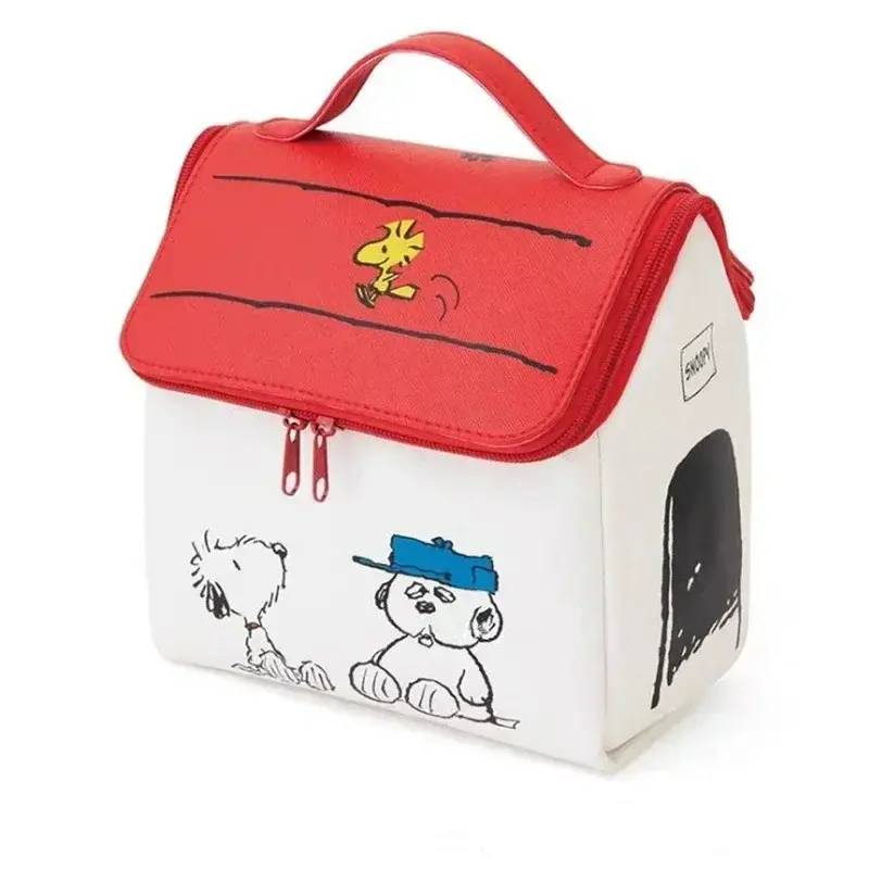 snoopy New Handbag Girl Makeup Bag Travel PU Storage Bag Large Capacity Toilet cosmetic Bag