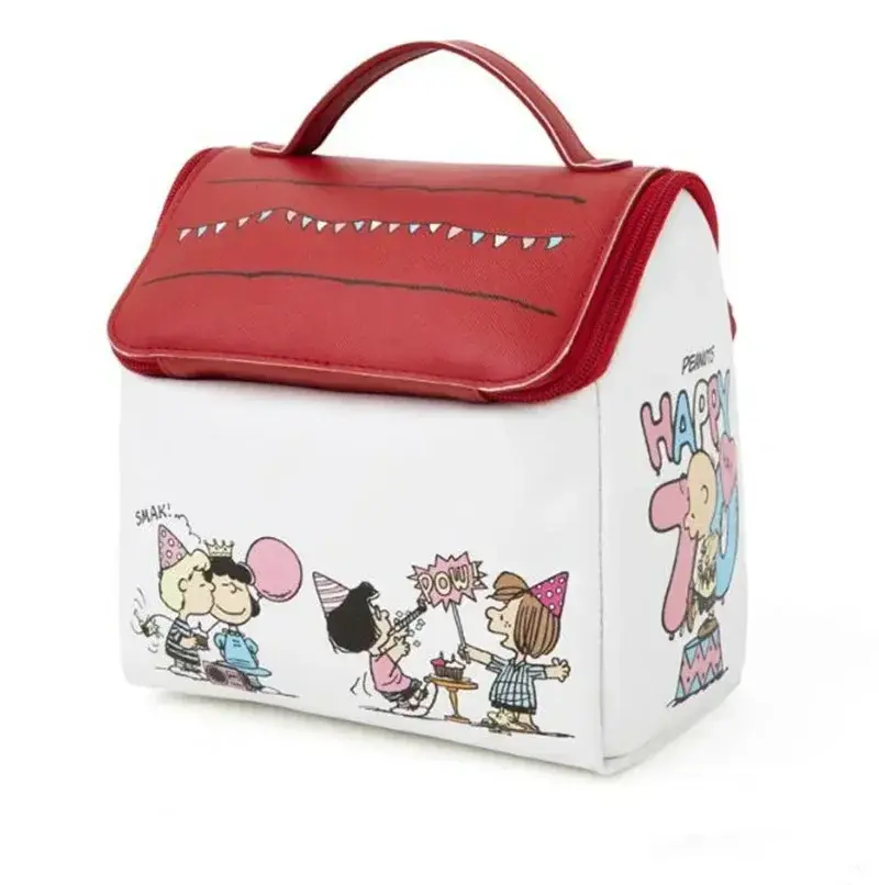 snoopy New Handbag Girl Makeup Bag Travel PU Storage Bag Large Capacity Toilet cosmetic Bag