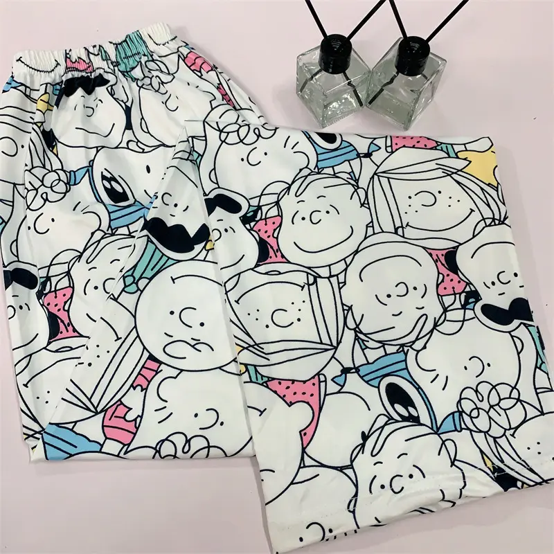 Snoopy Cartoon Pajama Pants Women's Spring and Autumn New Home Casual Summer Air Conditioned Pants Wear Casual Pants