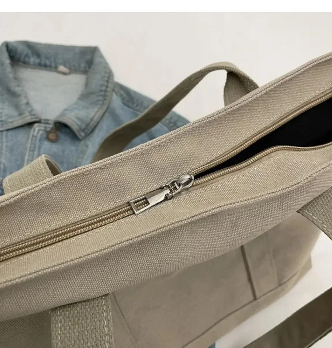 New Fashion Cartoon Canvas Tote Bag Student Class Handbag Doraemon Canvas Shoulder Bag Women's Large Capacity Storage Bag