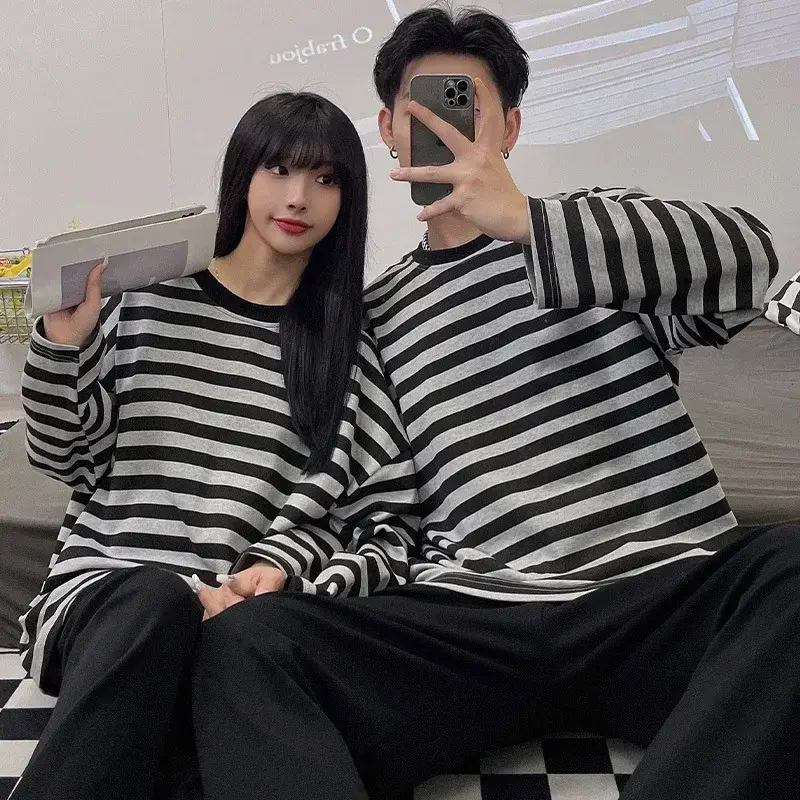 Snoopy Spring and Autumn Couple Pajamas Cartoon Long Sleeve Pants Boys girl nightwear Fashion Home Clothes sleepwear