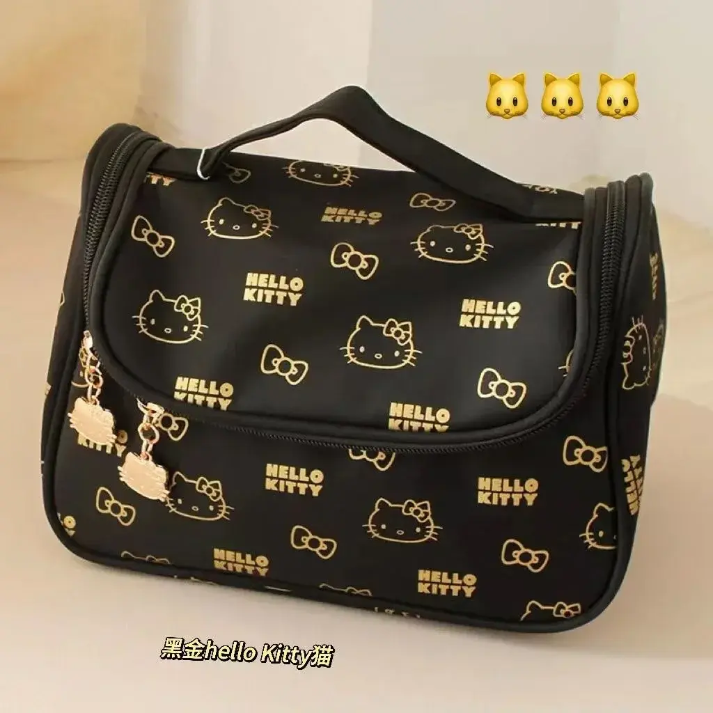 Sanrio hello kitty makeup cosmetic bag cute cartoon wash bag student travel storage bag handbag