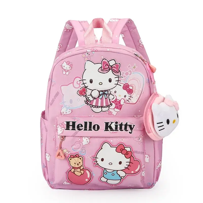 Sanrio hello kitty new children's school bag doll kindergarten kuromi boys and girls nylon backpack cartoon shoulder bag handbag