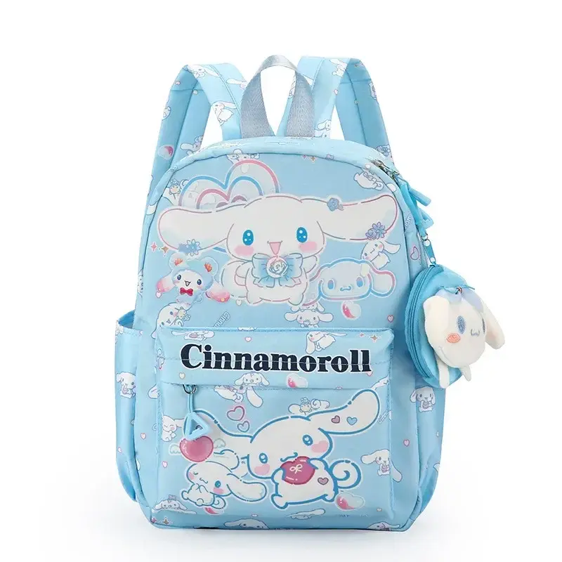 Sanrio hello kitty new children's school bag doll kindergarten kuromi boys and girls nylon backpack cartoon shoulder bag handbag