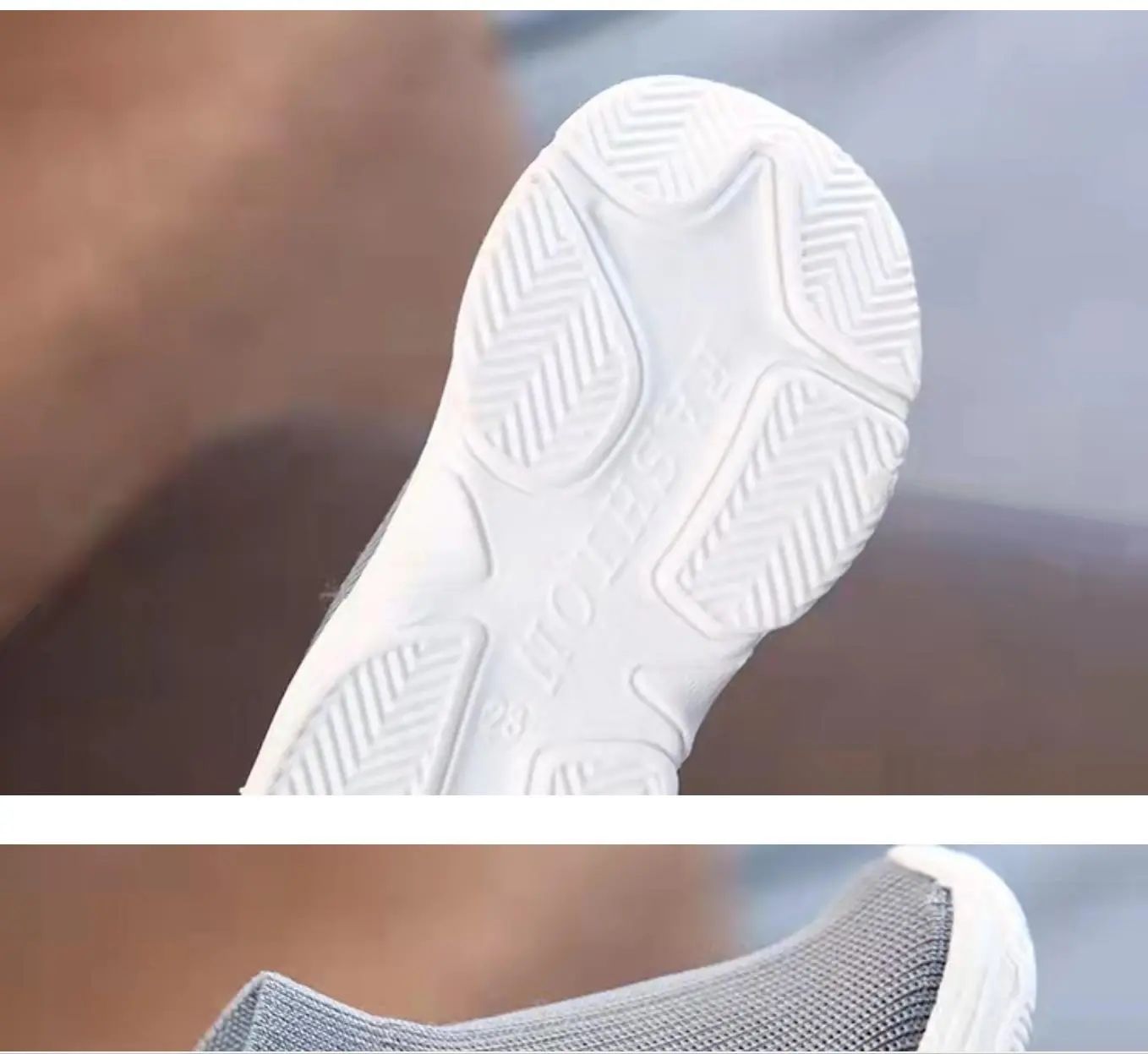 Sanrio boys and girls flying woven mesh sneakers Hello Kitty casual shoes autumn children's socks shoes high-top elastic
