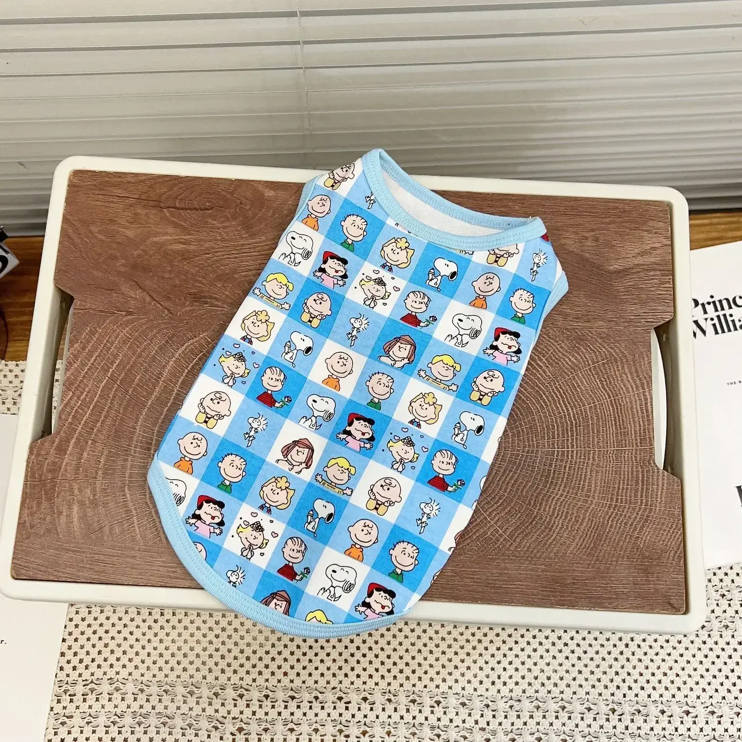 Snoopy Spring/Summer Pet Clothes Sleeveless T-Shirt Pet Dog Short Sleeve Pet Vest Full Print
