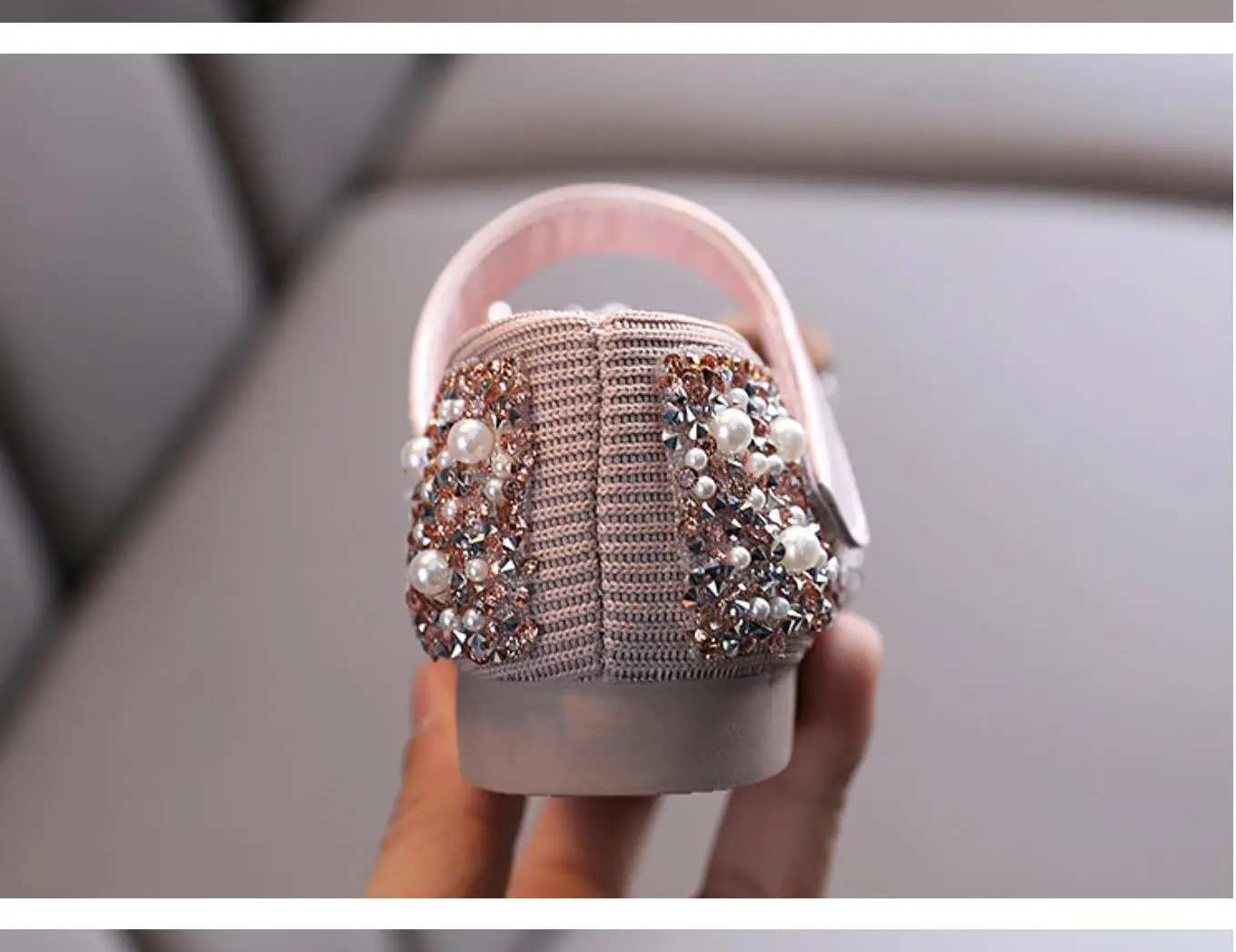 Sanrio hello kitty children's rhinestone bow sandals performance shoes girls summer new soft soles girls princess shoes students