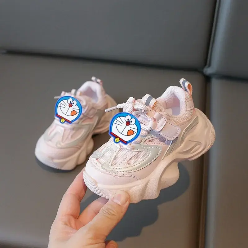 New Boy Casual Shoes Doraemon Baby cartoon Toddler Shoes Fashion sports Running Shoes Kids Spring Summer shorts Girls Sneakers