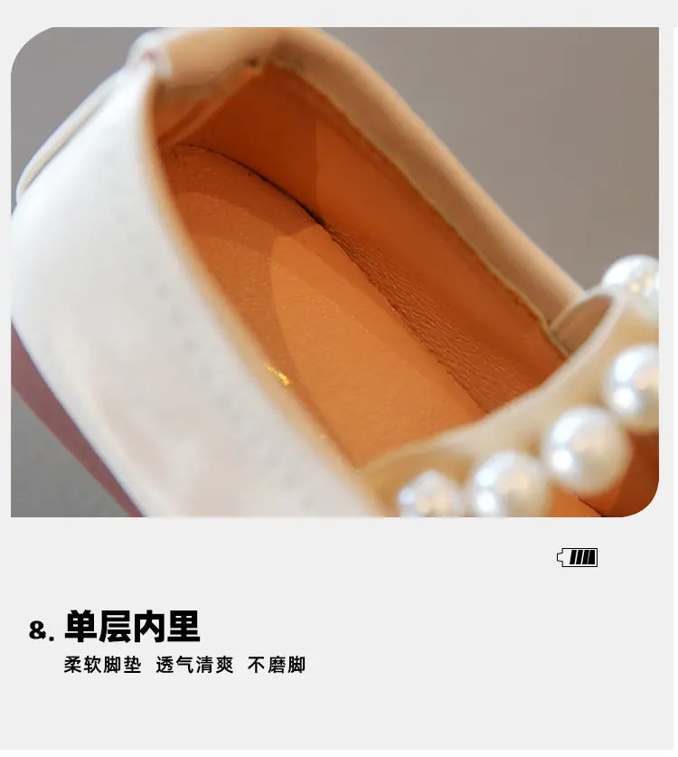 Sanrio hello kitty Girls Leather Shoes New Princess Shoes Spring  Autumn Sandals Children Soft Bottom Baby Bean Casual Shoes