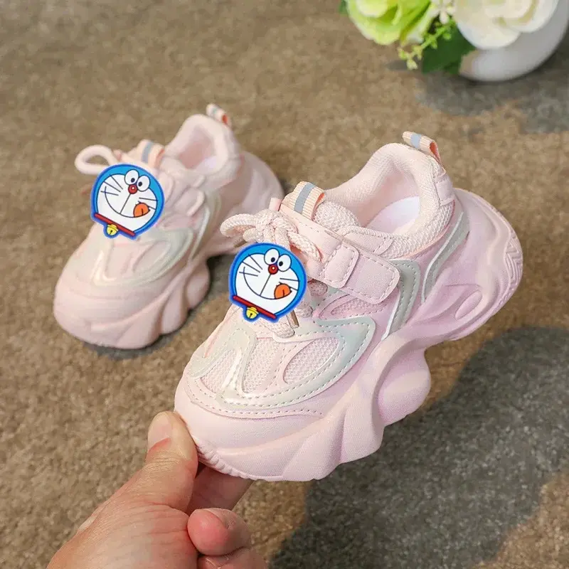 New Boy Casual Shoes Doraemon Baby cartoon Toddler Shoes Fashion sports Running Shoes Kids Spring Summer shorts Girls Sneakers